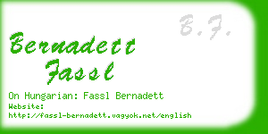 bernadett fassl business card